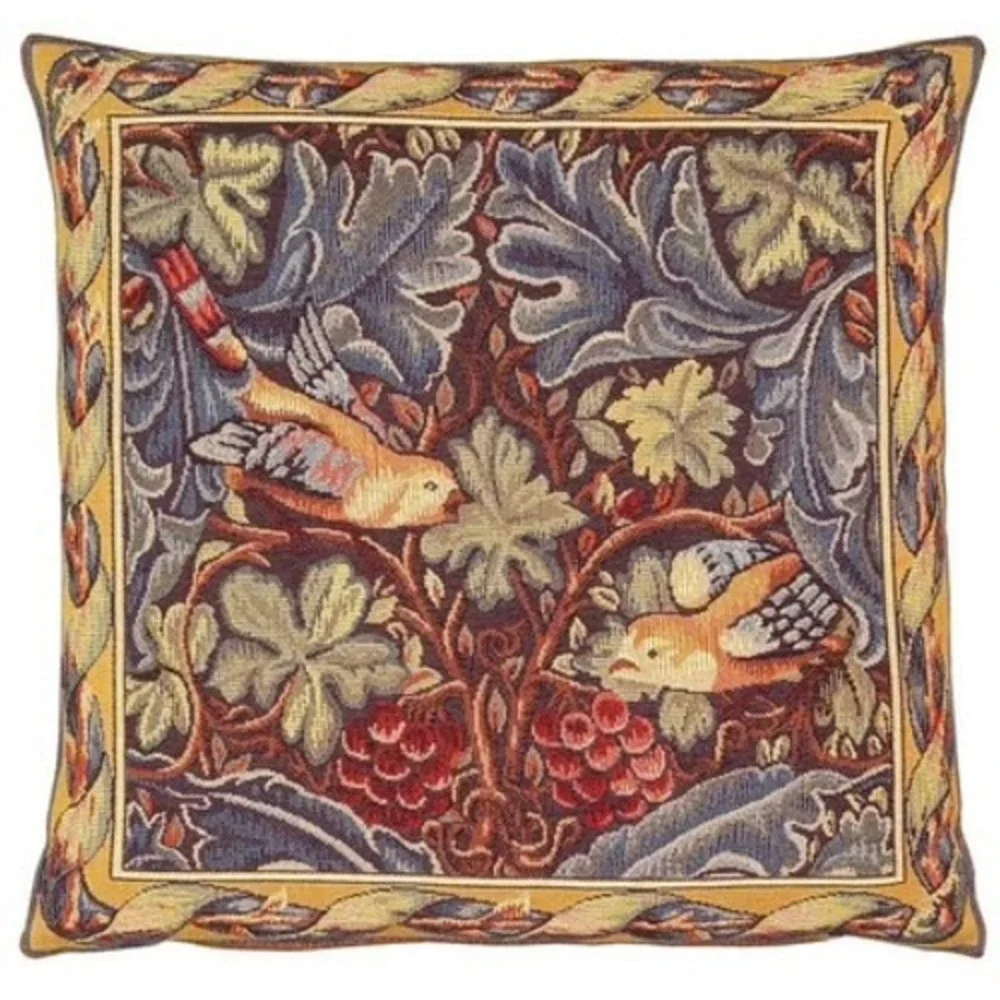 Jules Pansu Rare William Morris Vine Acanthus Tapestry Pillow 18